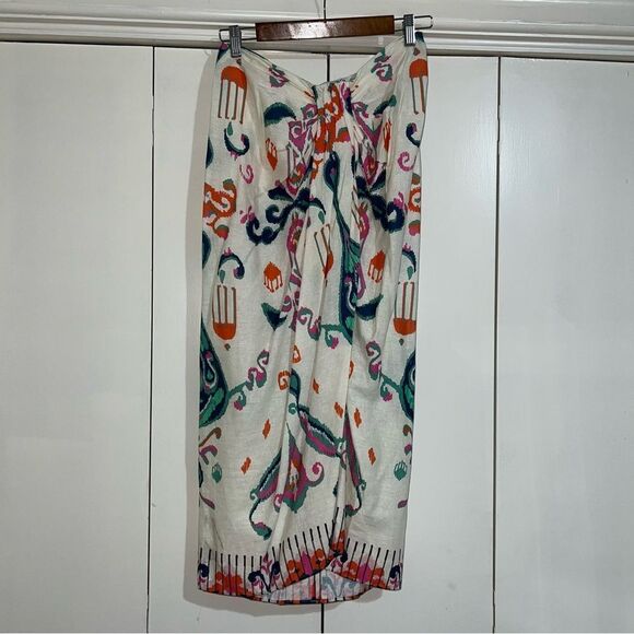 Zara’s Colorful Patterned Wrap Skirt - Picture 2 of 8